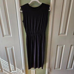 Athleta Santorini Cinch Dress Black XS Sleeveless Athleisure Casual Travel